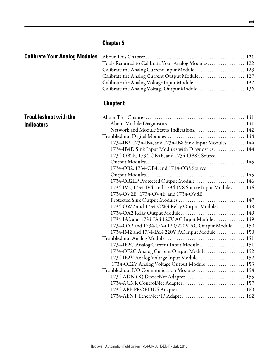 Rockwell Automation 1734-XXXX POINT I/O Digital and Analog Modules and POINTBlock I/O Modules User Manual | Page 13 / 221