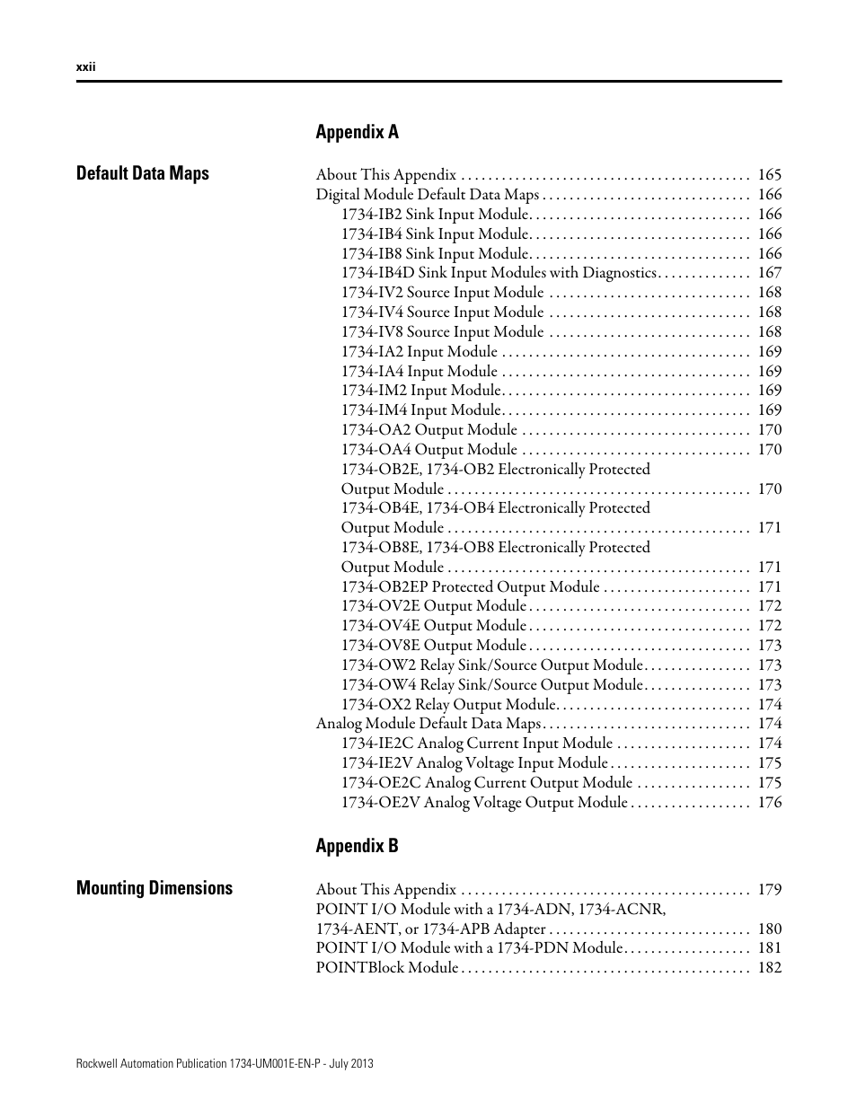 Rockwell Automation 1734-XXXX POINT I/O Digital and Analog Modules and POINTBlock I/O Modules User Manual | Page 14 / 221