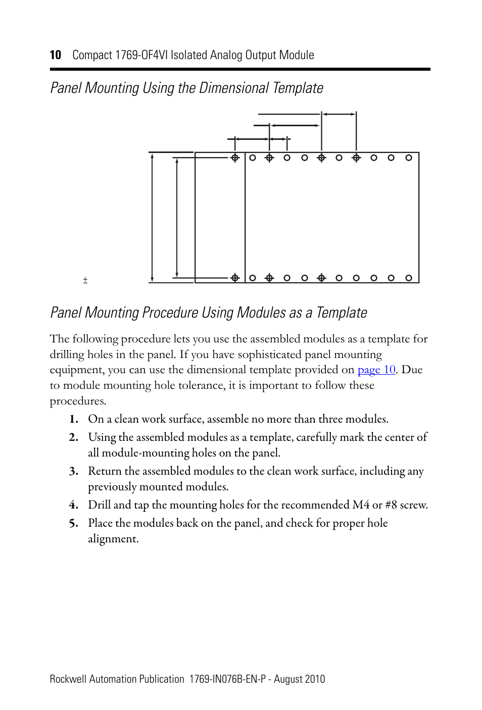Rockwell Automation 1769-OF4VI CompactLogix Module User Manual | Page 10 / 28