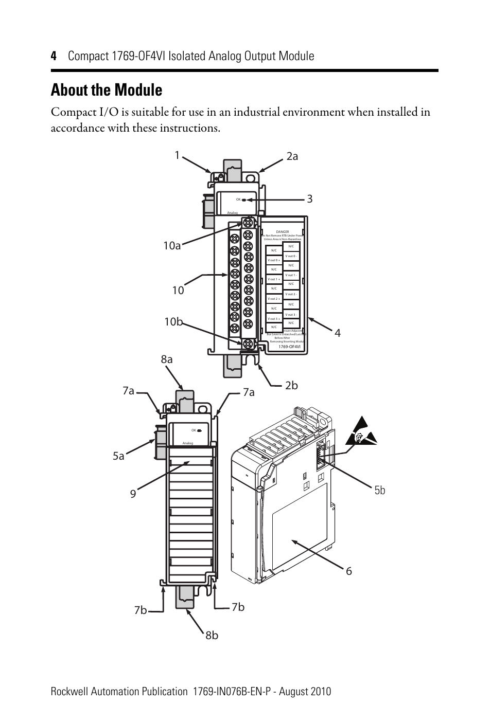 About the module | Rockwell Automation 1769-OF4VI CompactLogix Module User Manual | Page 4 / 28