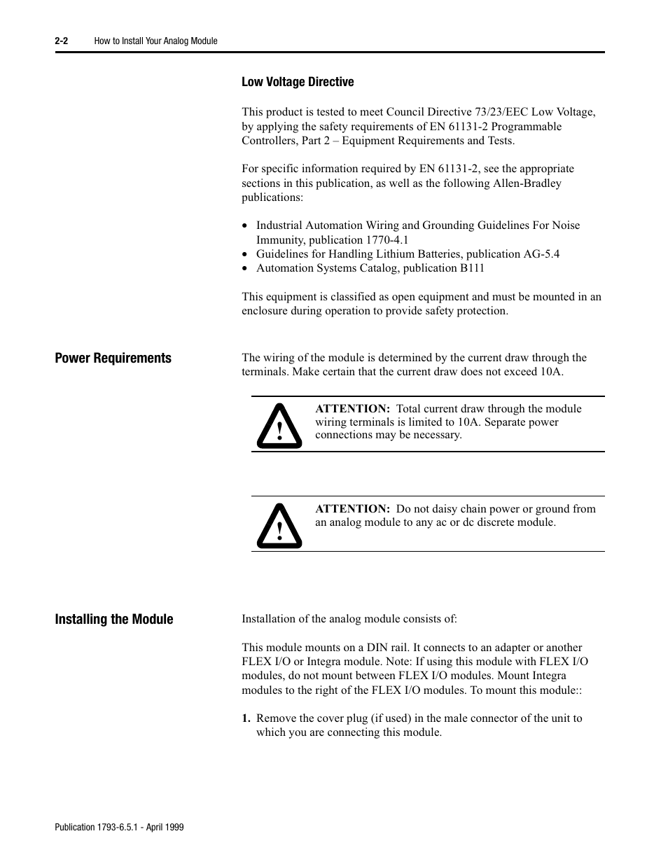 Rockwell Automation 1793-OE2S FLEX INTEGRA ANALOG MOD User Manual | Page 14 / 75