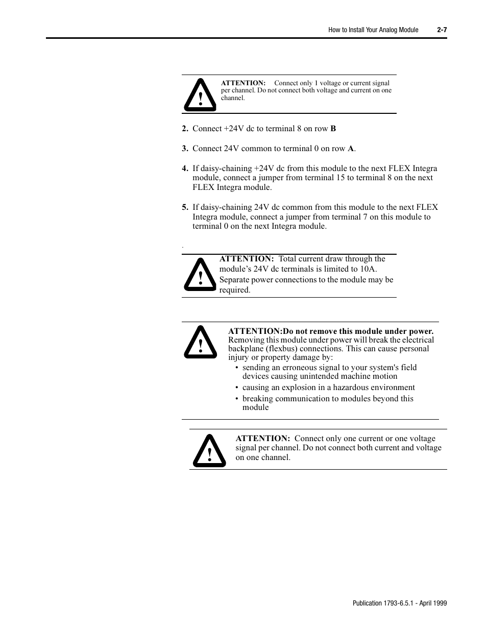 Rockwell Automation 1793-OE2S FLEX INTEGRA ANALOG MOD User Manual | Page 19 / 75