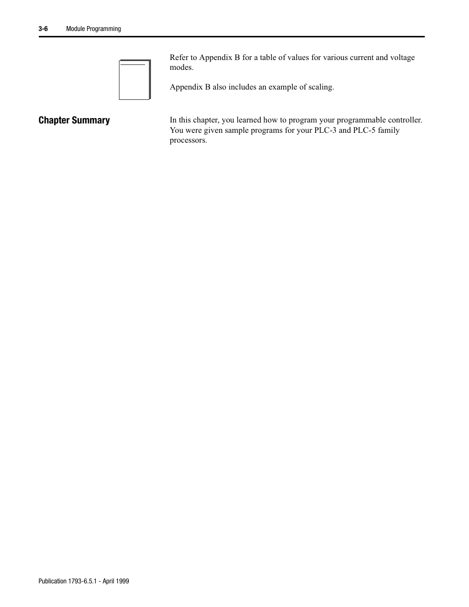 Chapter summary | Rockwell Automation 1793-OE2S FLEX INTEGRA ANALOG MOD User Manual | Page 28 / 75