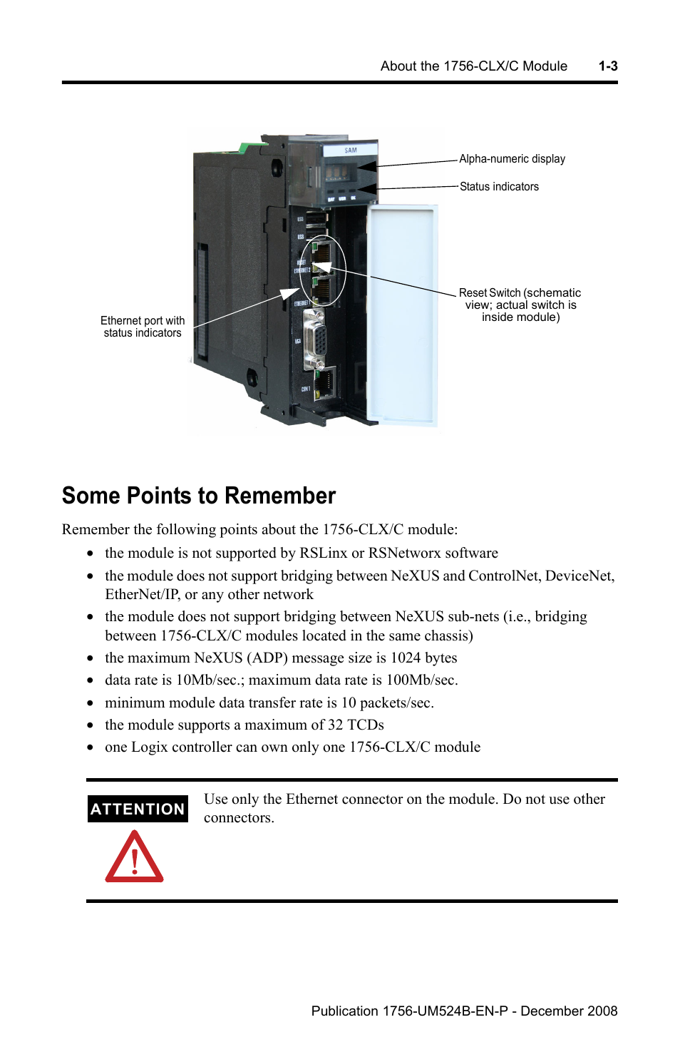 Some points to remember, Some points to remember -3 | Rockwell Automation 1756-NEX Nexus Module  User Manual | Page 15 / 98