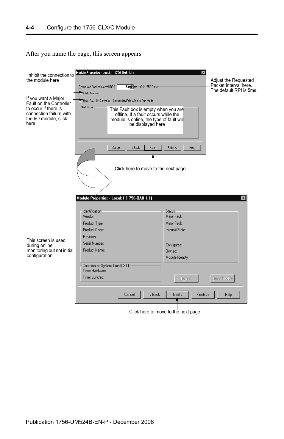 After you name the page, this screen appears | Rockwell Automation 1756-NEX Nexus Module  User Manual | Page 38 / 98