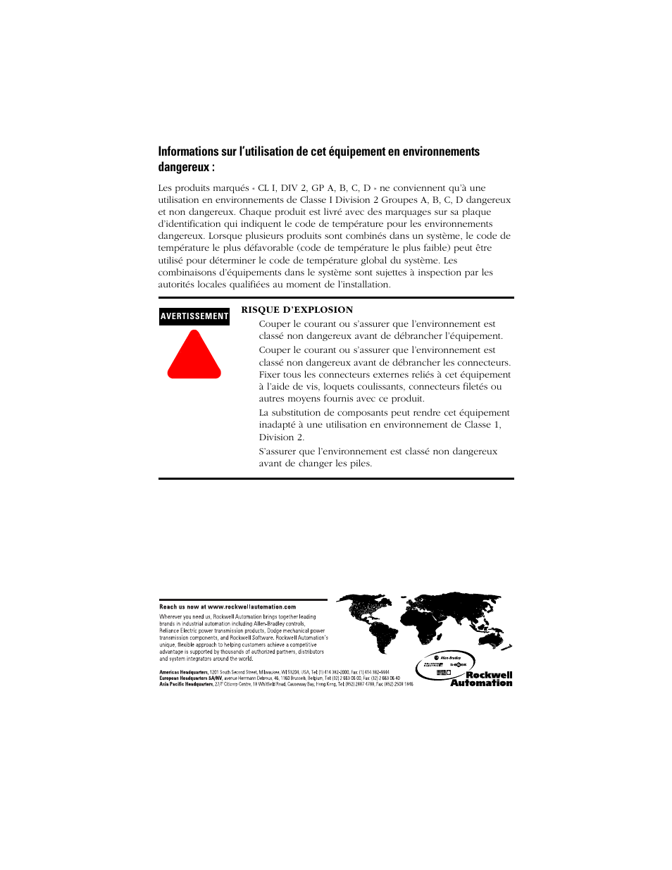 Back cover | Rockwell Automation 1756-Mx  ControlLogix Memory Board Installation Instructions User Manual | Page 16 / 16