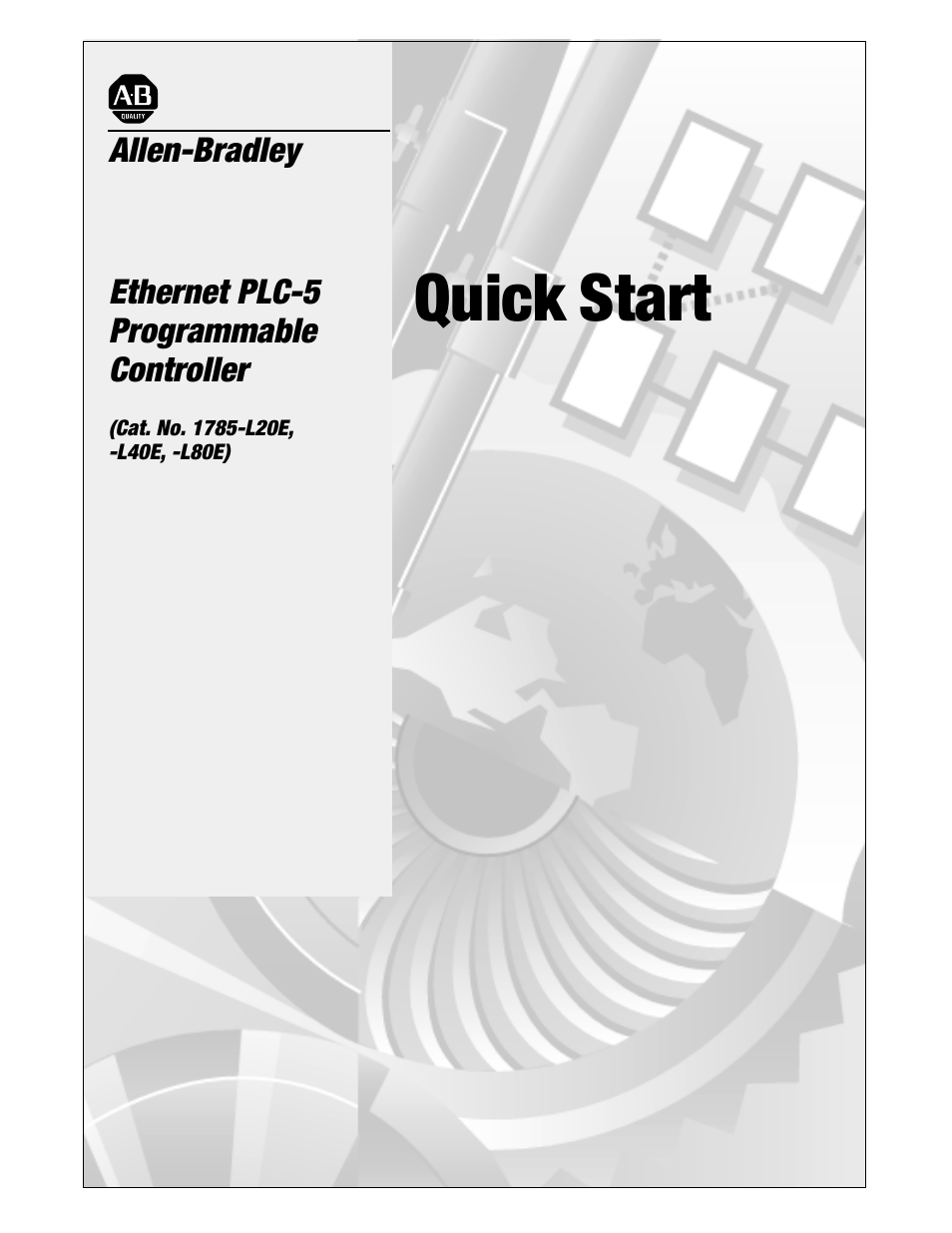 Rockwell Automation 1785-Lx0E,D178510.5 QUICK START ETHERNET PLC-9 User Manual | 29 pages