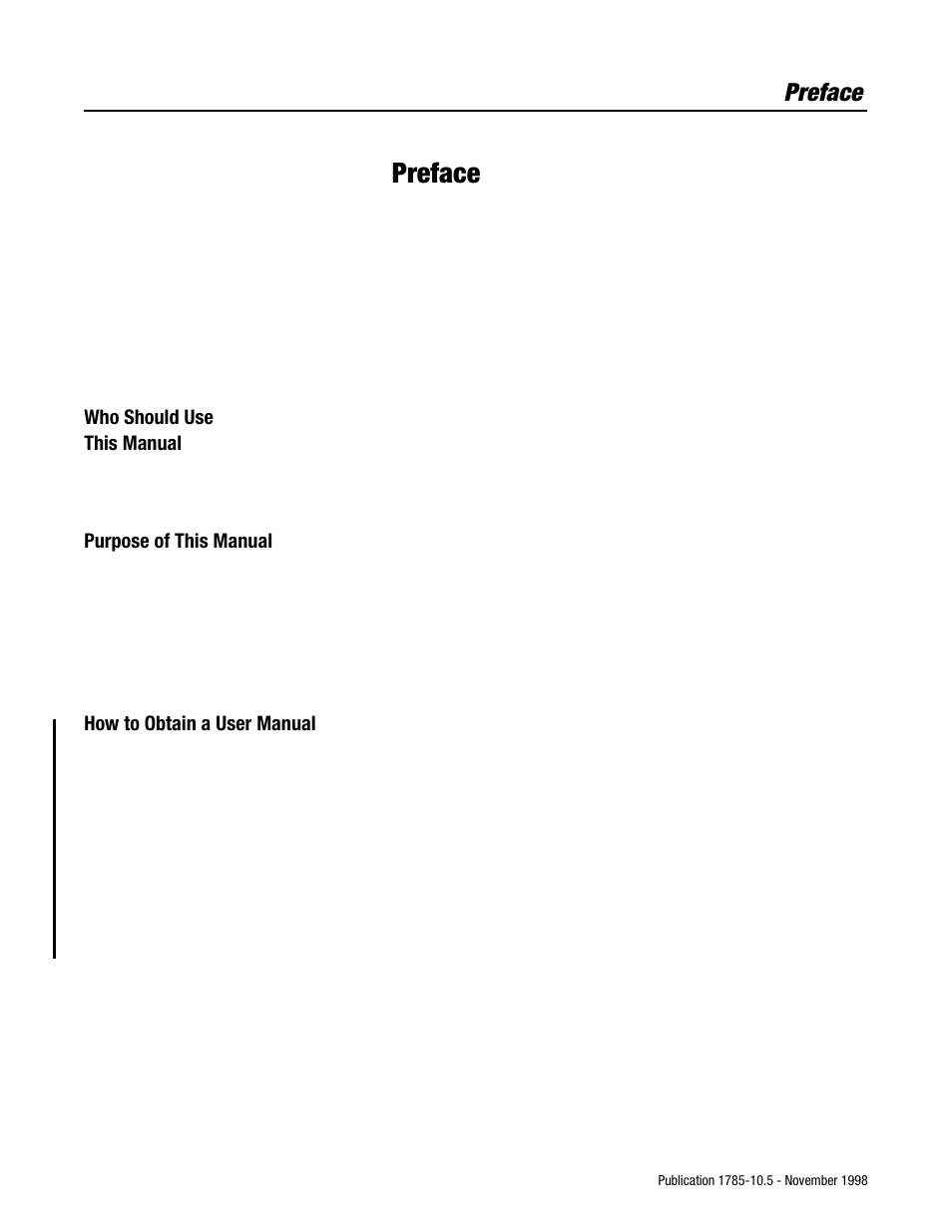 Preface, Who should use this manual, Purpose of this manual | How to obtain a user manual | Rockwell Automation 1785-Lx0E,D178510.5 QUICK START ETHERNET PLC-9 User Manual | Page 3 / 29