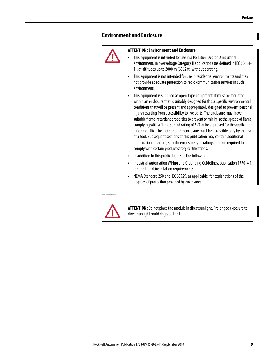 Environment and enclosure | Rockwell Automation 1788-CN2FFR EtherNet/IP and ControlNet to FOUNDATION Fieldbus Linking Device User Manual | Page 11 / 104