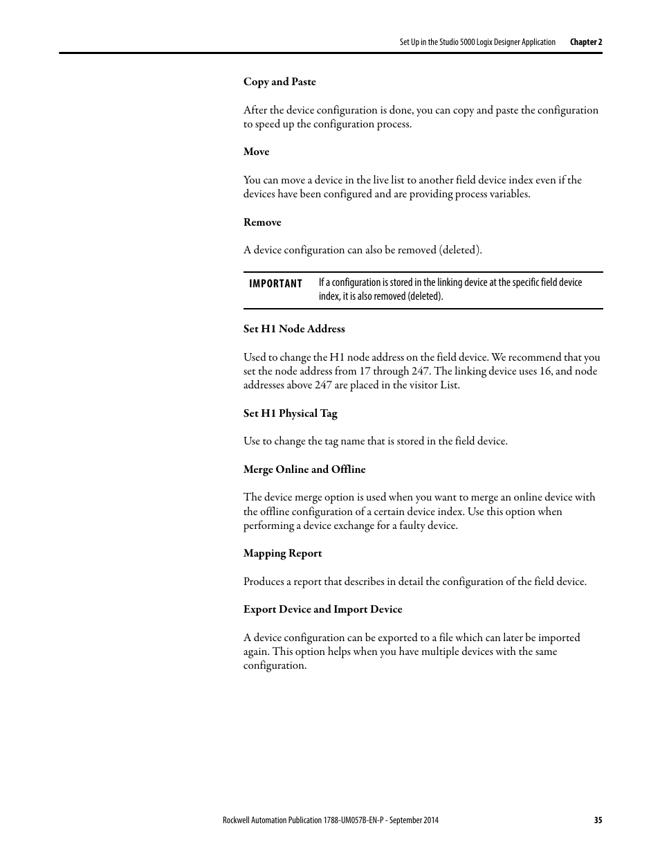 Rockwell Automation 1788-CN2FFR EtherNet/IP and ControlNet to FOUNDATION Fieldbus Linking Device User Manual | Page 37 / 104