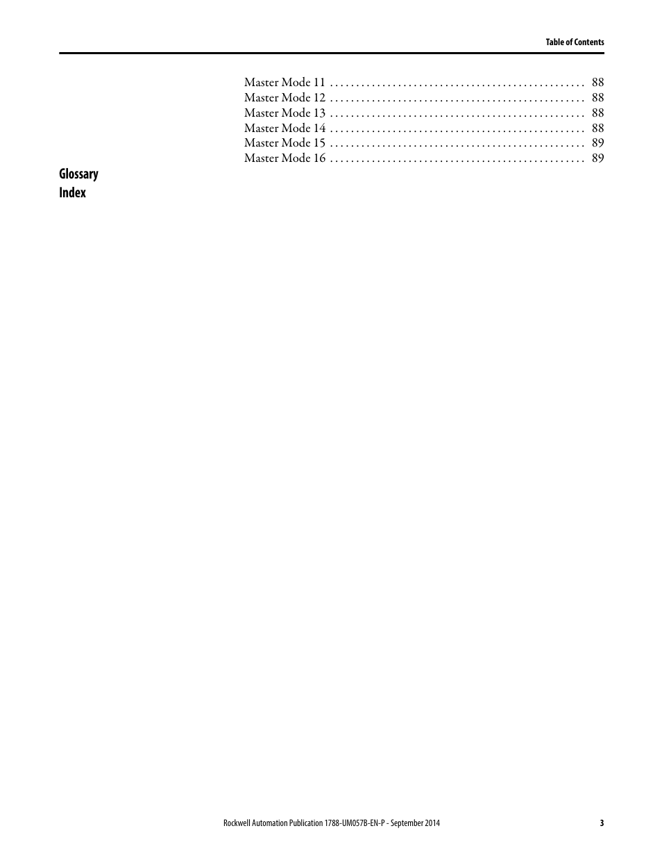 Glossary index | Rockwell Automation 1788-CN2FFR EtherNet/IP and ControlNet to FOUNDATION Fieldbus Linking Device User Manual | Page 5 / 104