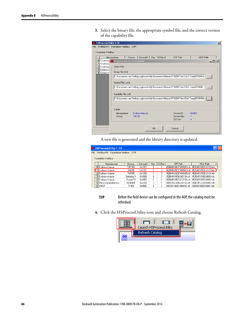 Rockwell Automation 1788-CN2FFR EtherNet/IP and ControlNet to FOUNDATION Fieldbus Linking Device User Manual | Page 68 / 104