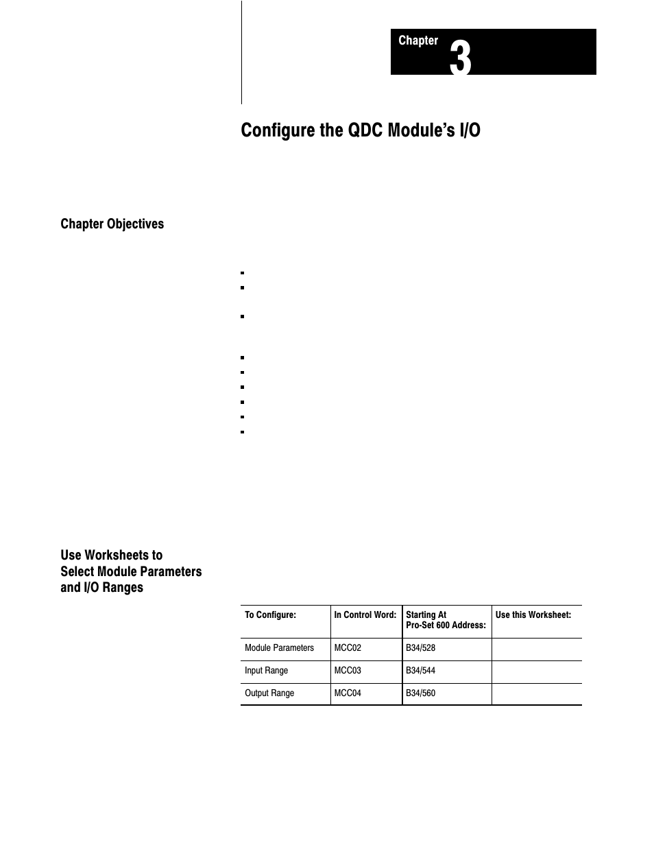 1771-6.5.85, 3 - configure the qdc module's i/o, Configure the qdc module's i/o | Rockwell Automation 1771-QDC, D17716.5.85(Passport) MNL. PLASTIC MOLDING MODULE User Manual | Page 32 / 197