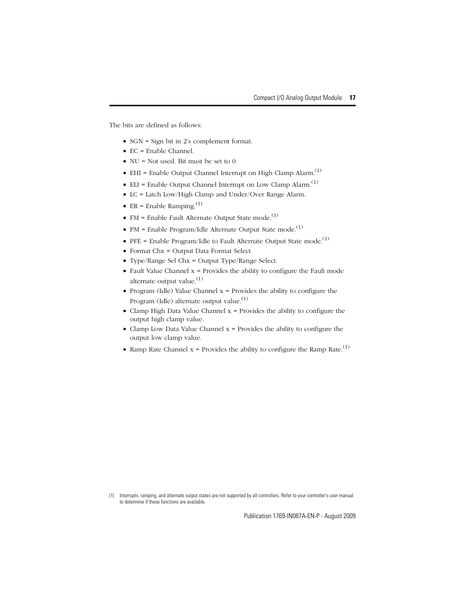 Rockwell Automation 1769-OF4 Compact I/O Analog Output Module User Manual | Page 17 / 24