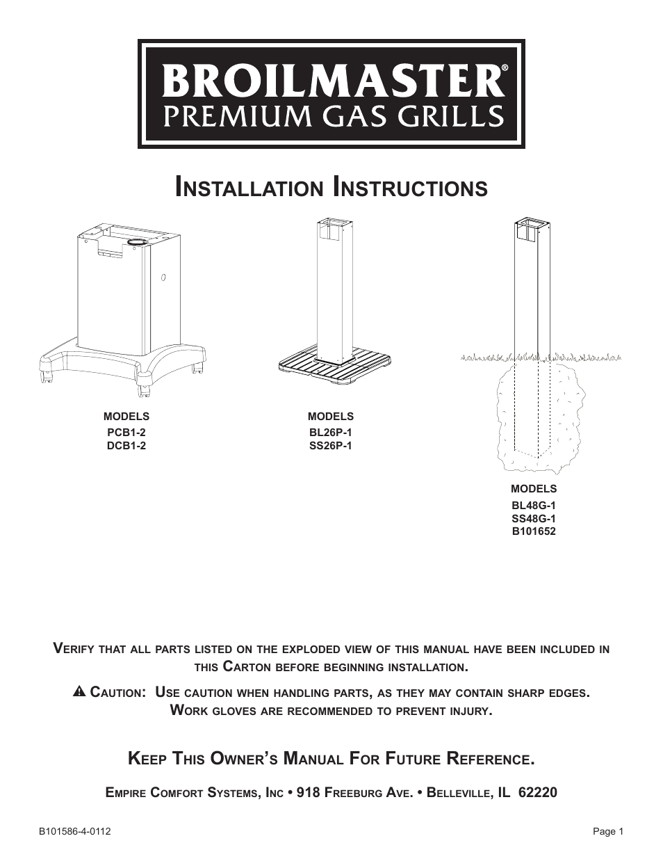 Broilmaster PCB1-2 User Manual | 24 pages