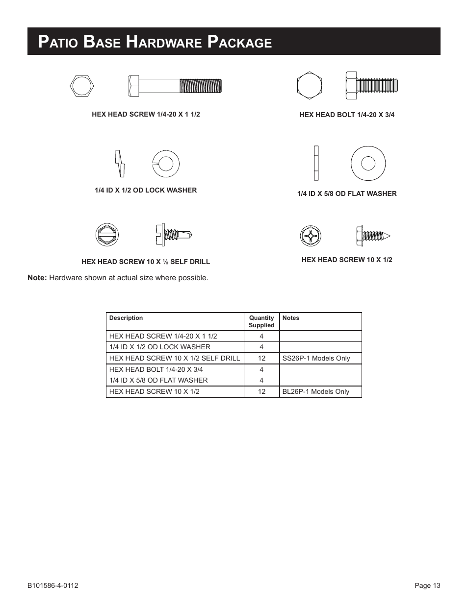 Atio, Ardware, Ackage | Broilmaster PCB1-2 User Manual | Page 13 / 24