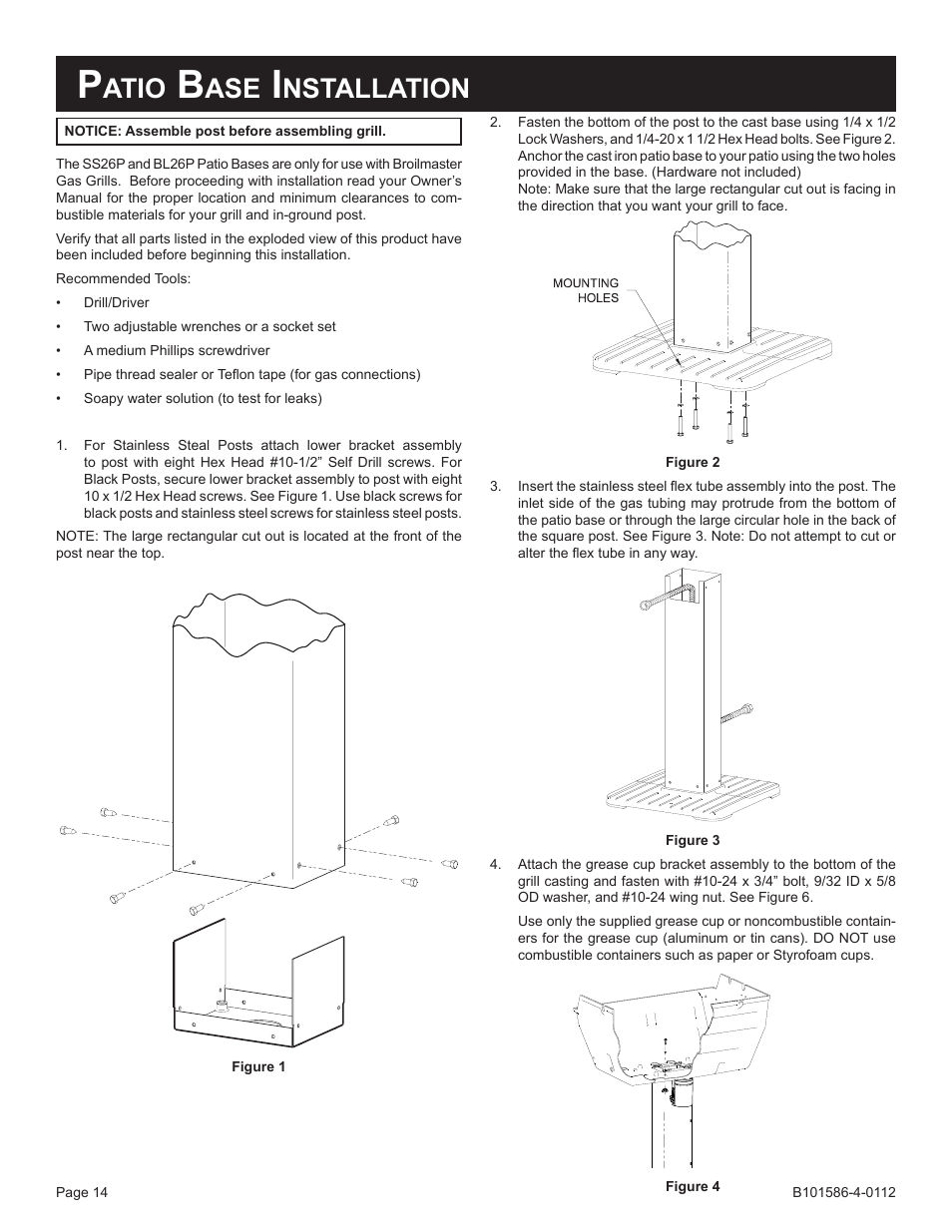 Atio, Nstallation | Broilmaster PCB1-2 User Manual | Page 14 / 24