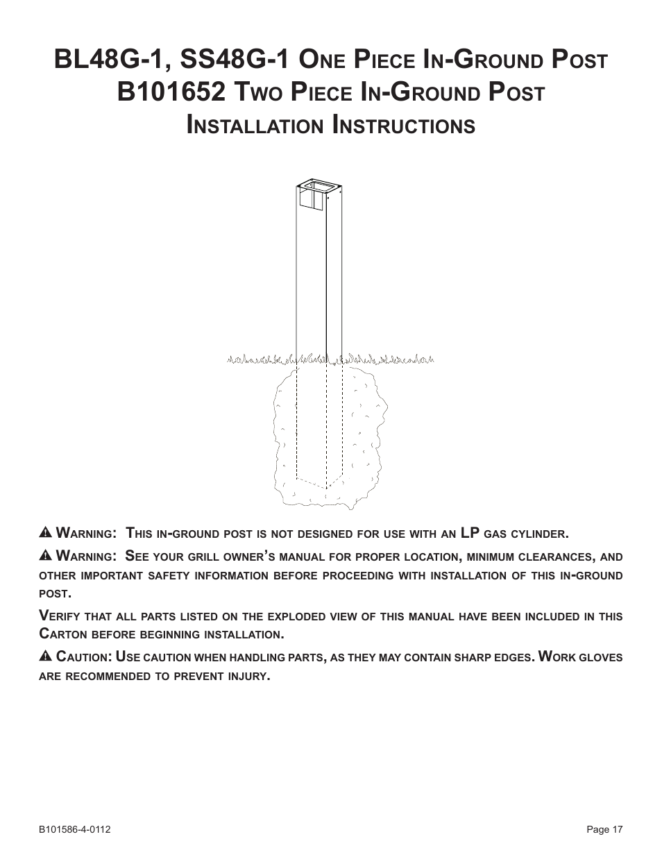 Iece, Round, Nstallation | Nstructions | Broilmaster PCB1-2 User Manual | Page 17 / 24