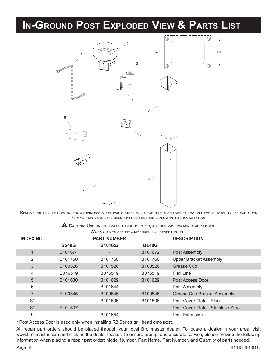 Round, Xploded, Arts | Broilmaster PCB1-2 User Manual | Page 18 / 24