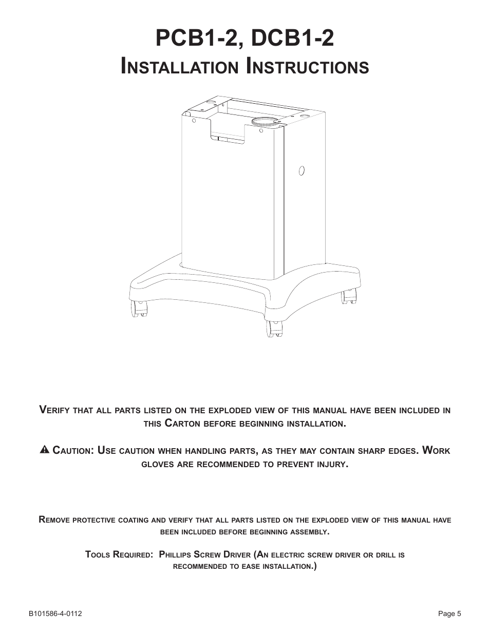 Pcb1-2, dcb1-2 i, Nstallation, Nstructions | Broilmaster PCB1-2 User Manual | Page 5 / 24