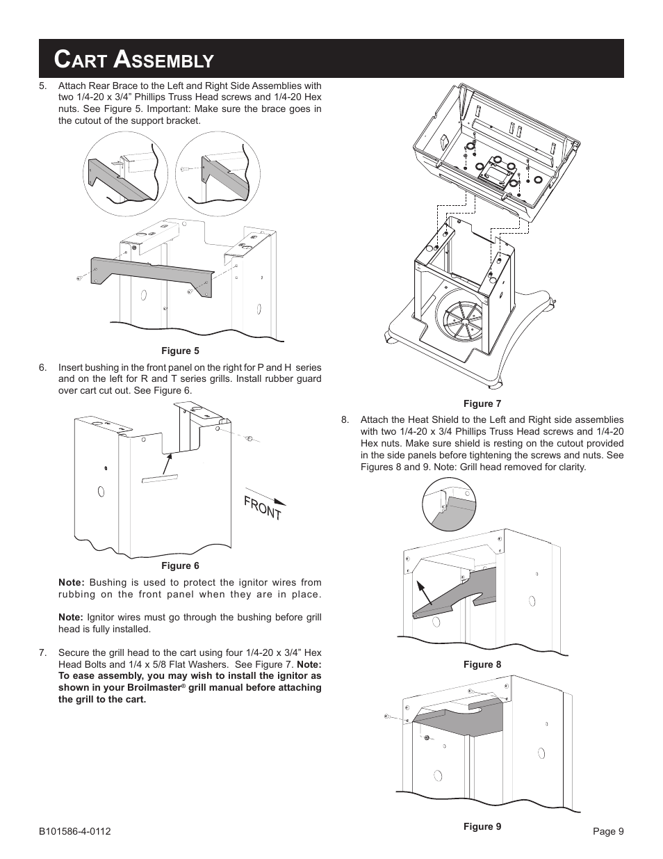 Ssembly | Broilmaster PCB1-2 User Manual | Page 9 / 24