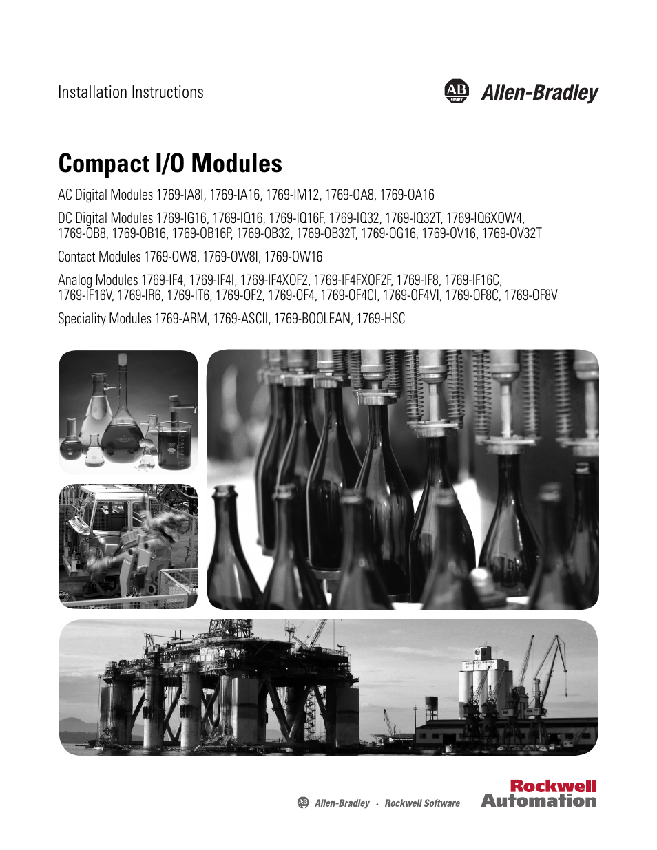 Rockwell Automation 1769-XXXX Compact I/O Modules  User Manual | 202 pages