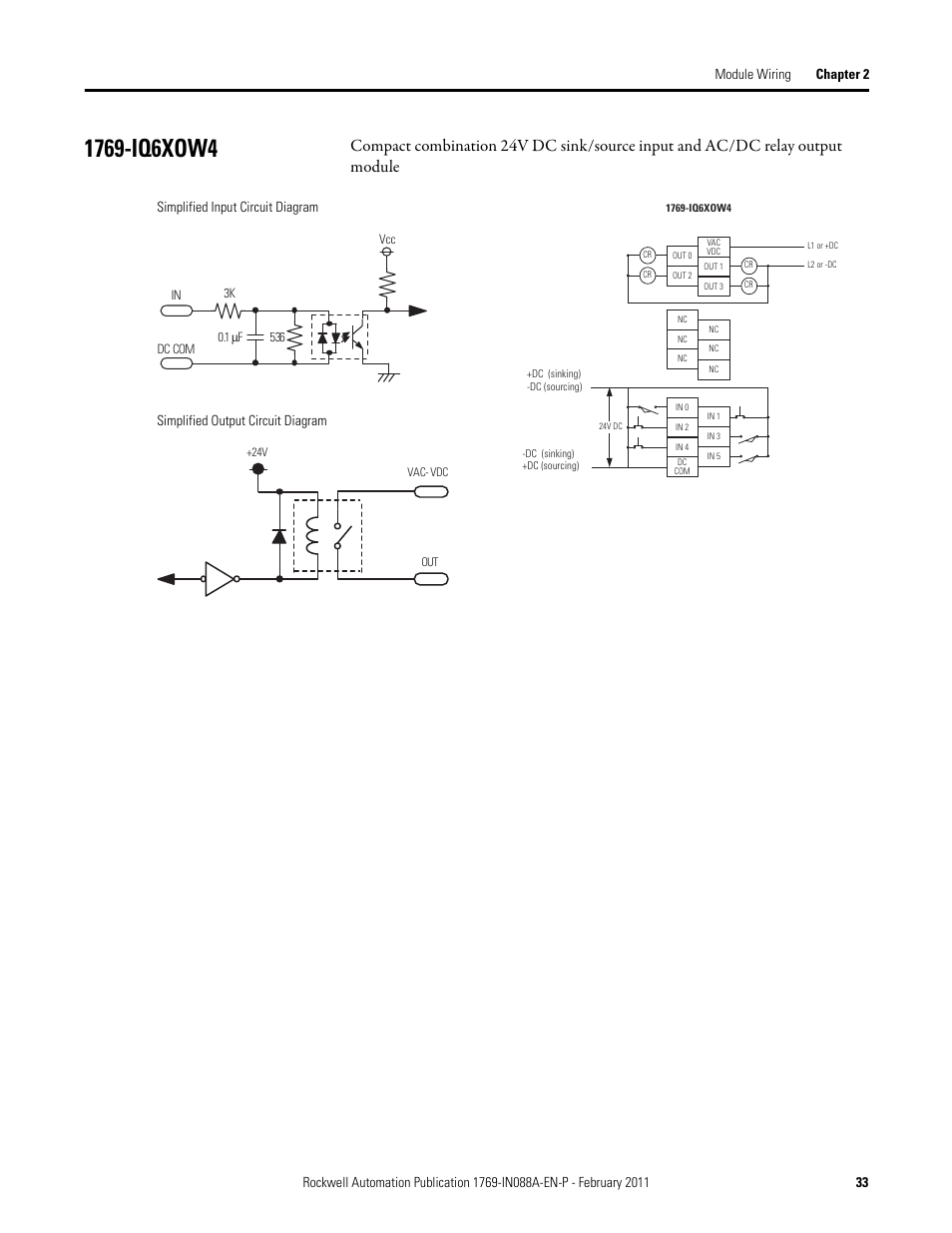 1769-iq6xow4 | Rockwell Automation 1769-XXXX Compact I/O Modules  User Manual | Page 33 / 202