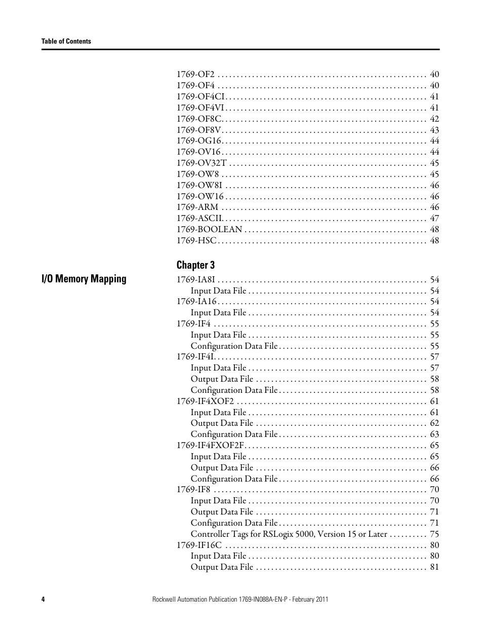 Rockwell Automation 1769-XXXX Compact I/O Modules  User Manual | Page 4 / 202