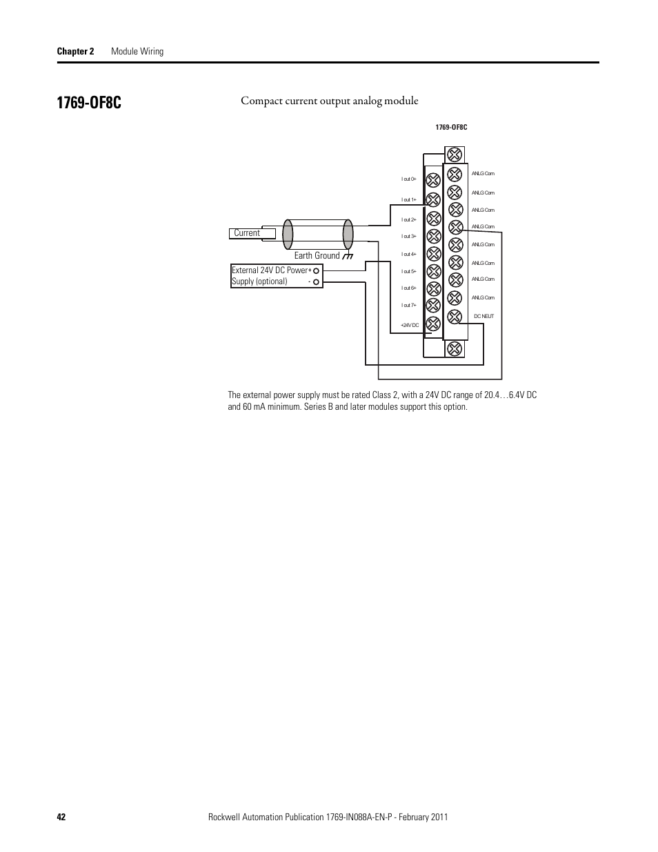 1769-of8c, Compact current output analog module | Rockwell Automation 1769-XXXX Compact I/O Modules  User Manual | Page 42 / 202