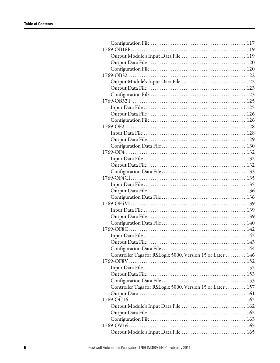 Rockwell Automation 1769-XXXX Compact I/O Modules  User Manual | Page 6 / 202