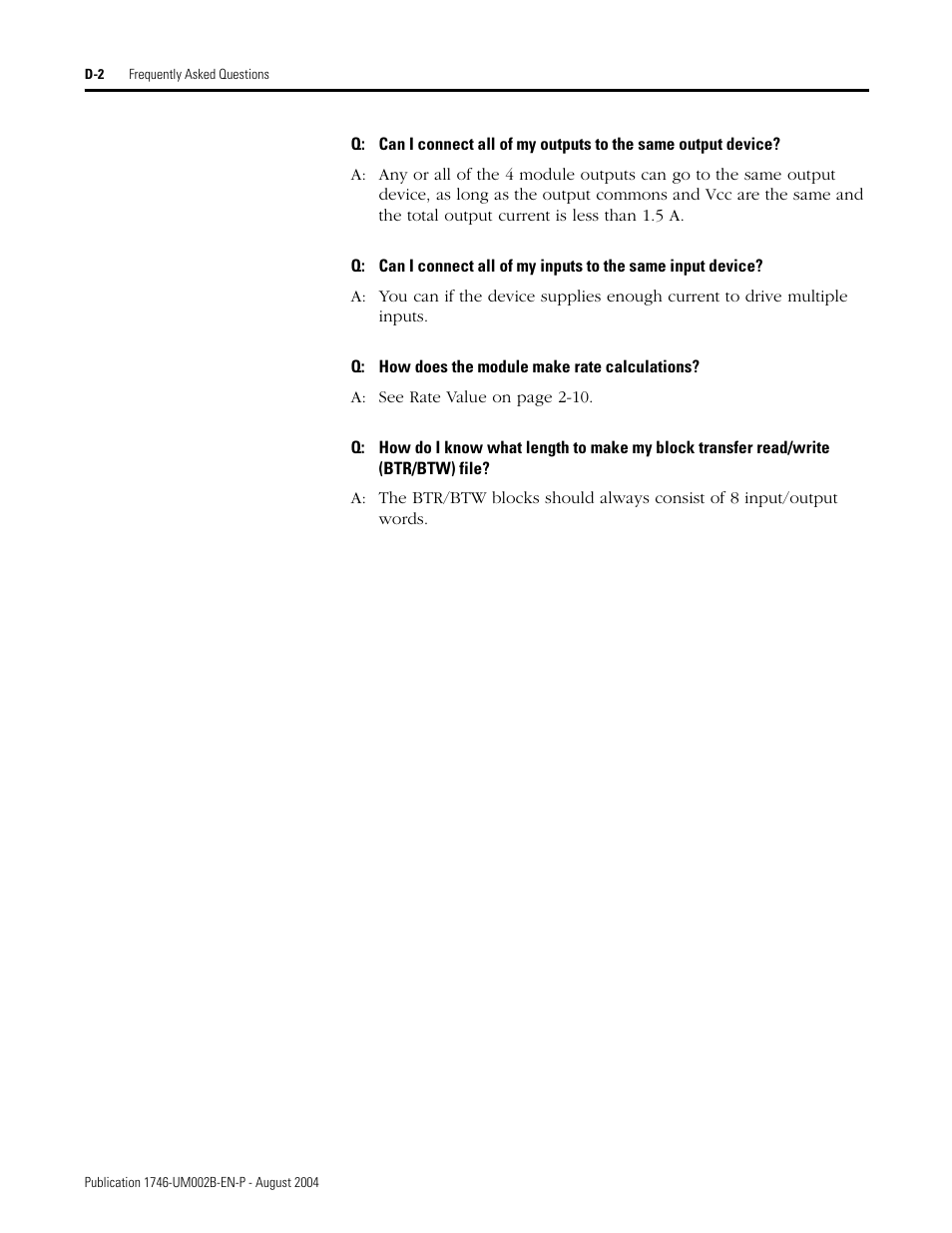 Rockwell Automation 1746-HSCE2 Multi-Channel High Speed Counter Module User Manual | Page 130 / 140