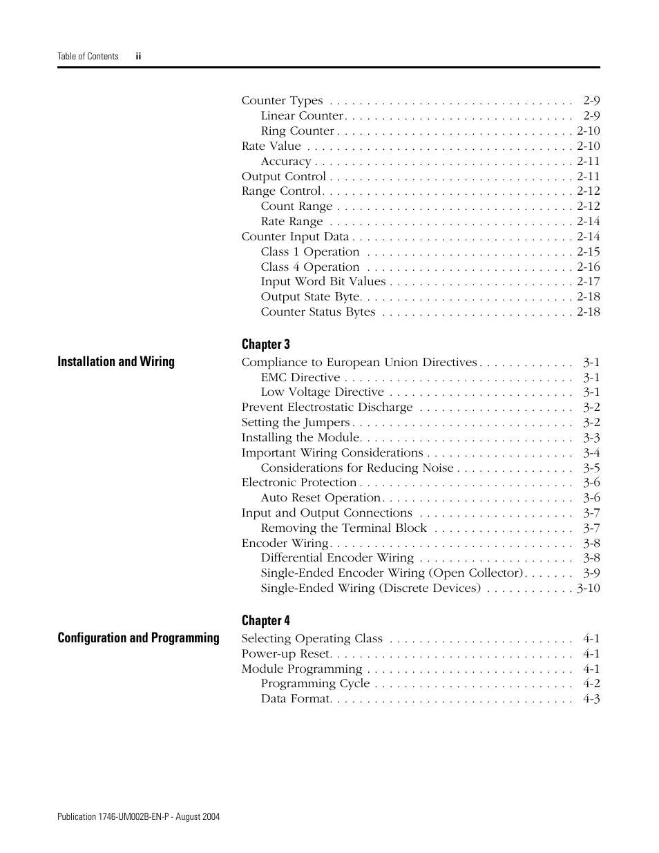 Rockwell Automation 1746-HSCE2 Multi-Channel High Speed Counter Module User Manual | Page 4 / 140