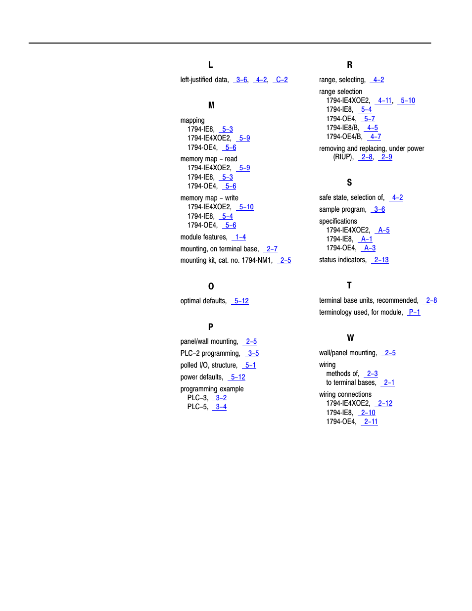 Rockwell Automation 1794-IE4XOE2,1794-IE8,1794-OE4,D17946.5.2 FLEX I/O ANALOG MODULE User Manual | Page 68 / 73