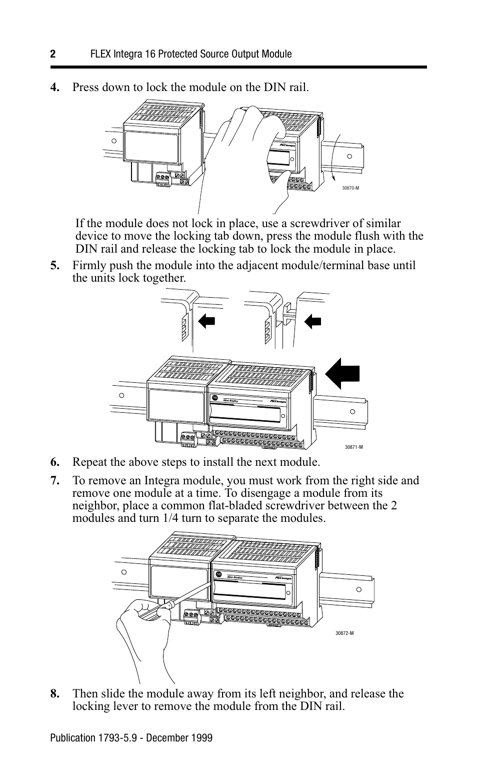Rockwell Automation 1793-OB16 Flex Integra Output Module Install Inst User Manual | Page 2 / 8