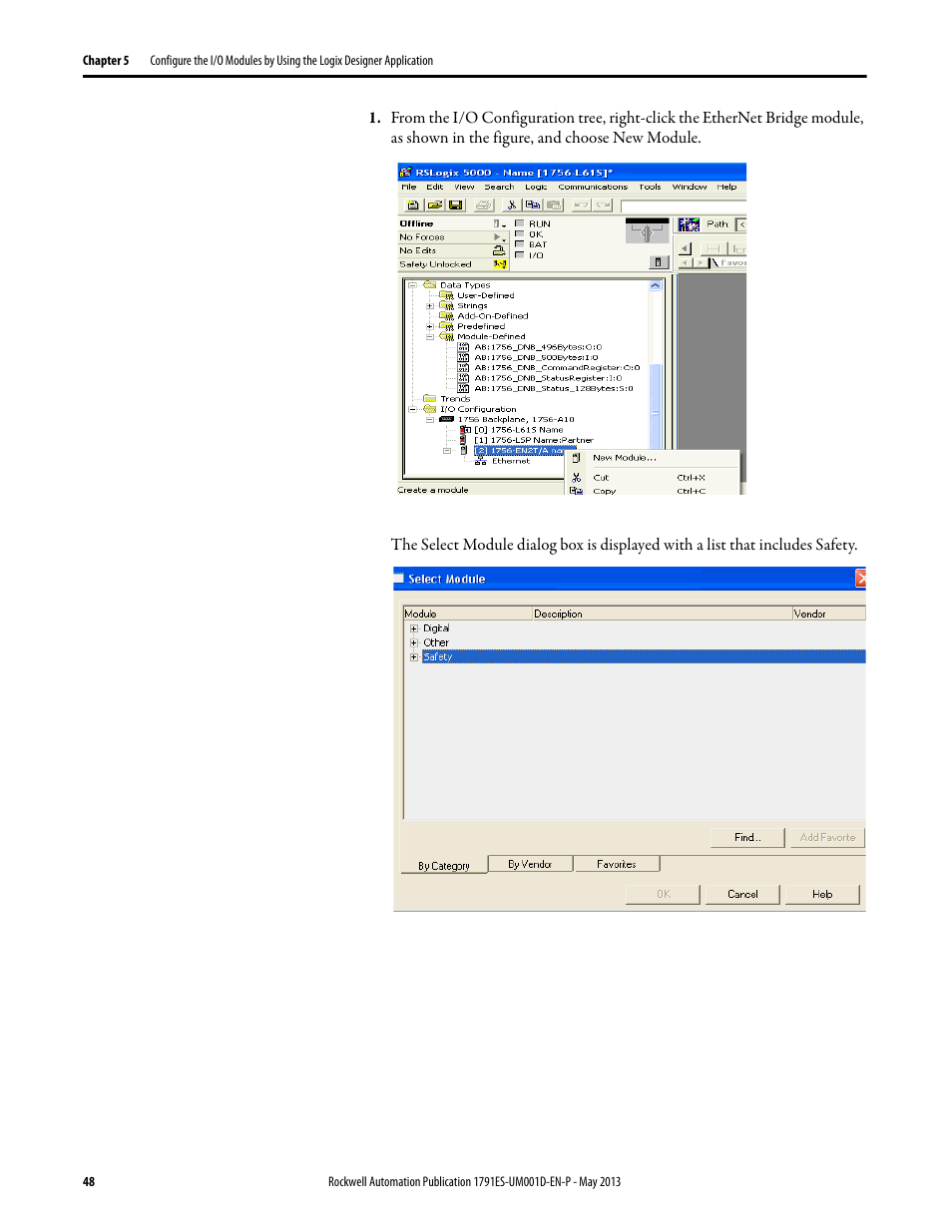 Rockwell Automation 1791ES-IB16 Guard I/O EtherNet/IP Safety Modules User Manual | Page 48 / 100