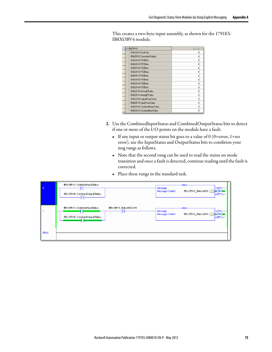 Rockwell Automation 1791ES-IB16 Guard I/O EtherNet/IP Safety Modules User Manual | Page 73 / 100