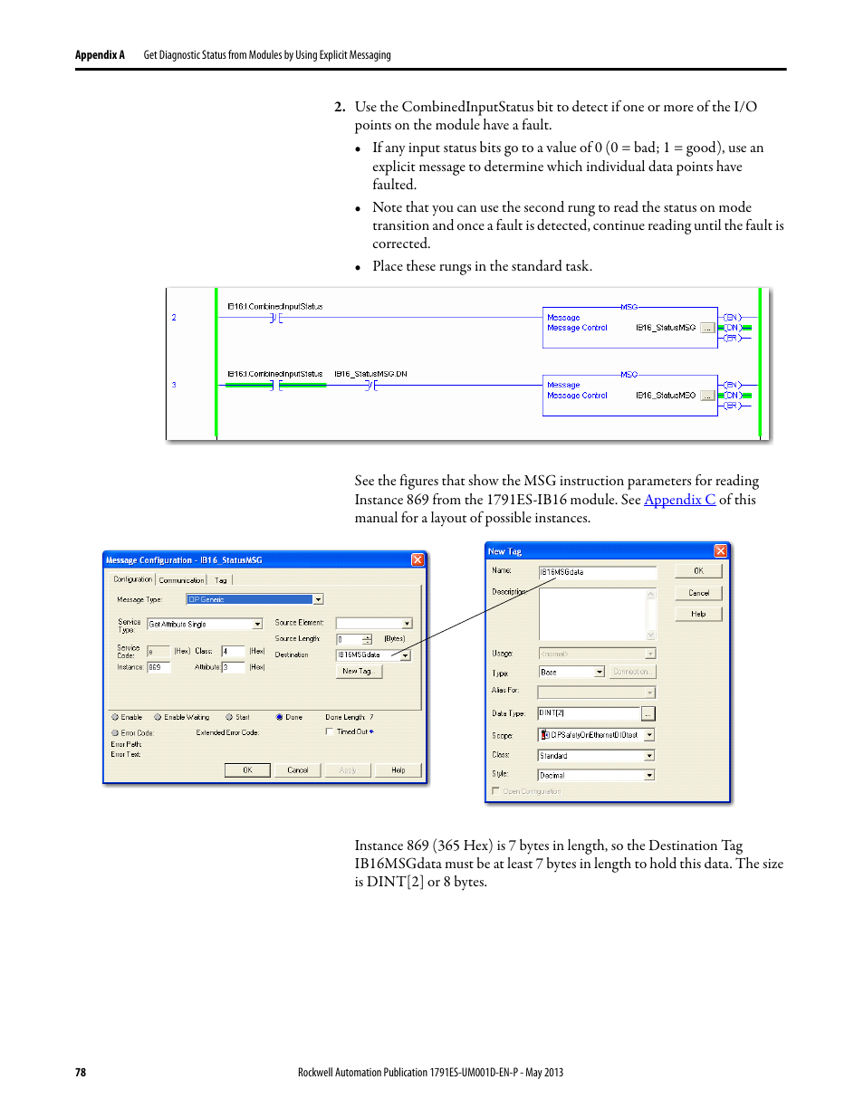 Rockwell Automation 1791ES-IB16 Guard I/O EtherNet/IP Safety Modules User Manual | Page 78 / 100