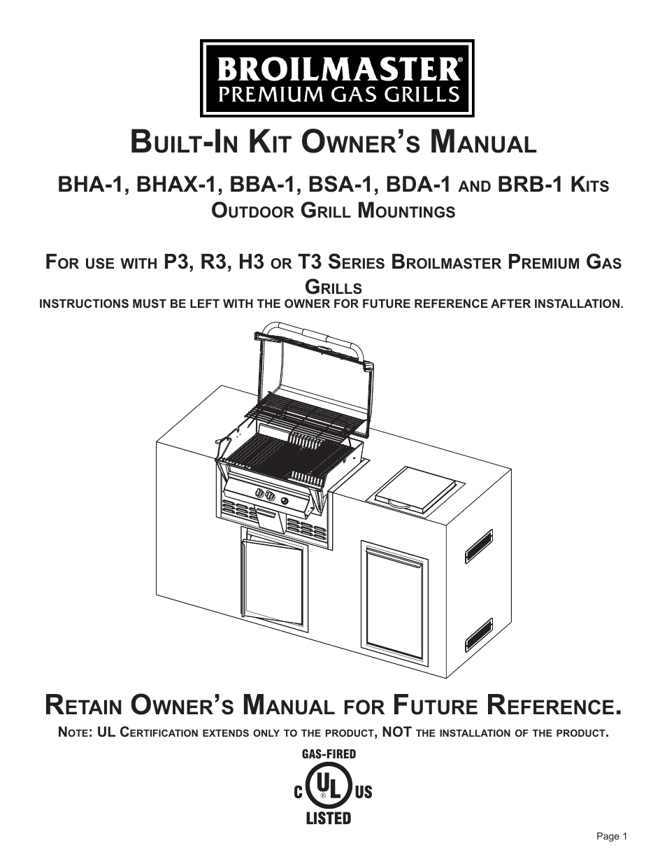 Broilmaster BRB-1 User Manual | 28 pages