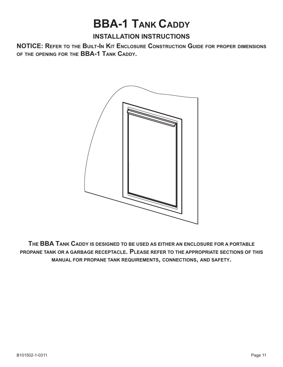 Bba-1 t, Addy | Broilmaster BRB-1 User Manual | Page 11 / 28