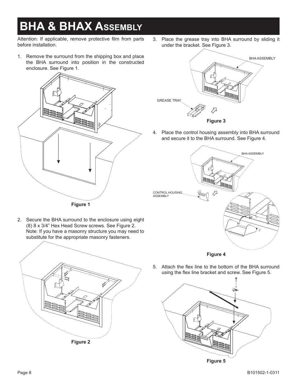 Bha & bhax a, Ssembly | Broilmaster BRB-1 User Manual | Page 8 / 28