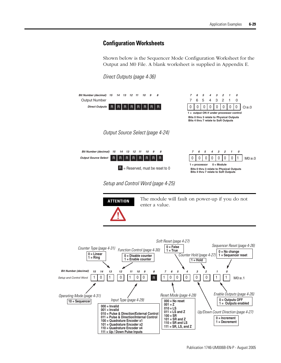 Configuration worksheets, Configuration worksheets -29 | Rockwell Automation 1746-HSCE,D17466.5 High-Speed Counter Module User Manual | Page 141 / 183