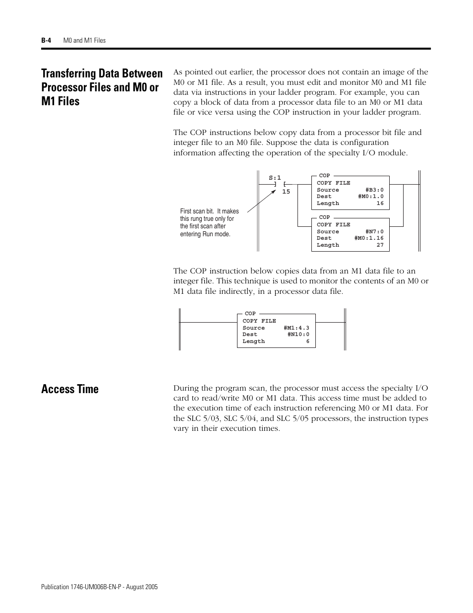 Access time | Rockwell Automation 1746-HSCE,D17466.5 High-Speed Counter Module User Manual | Page 158 / 183