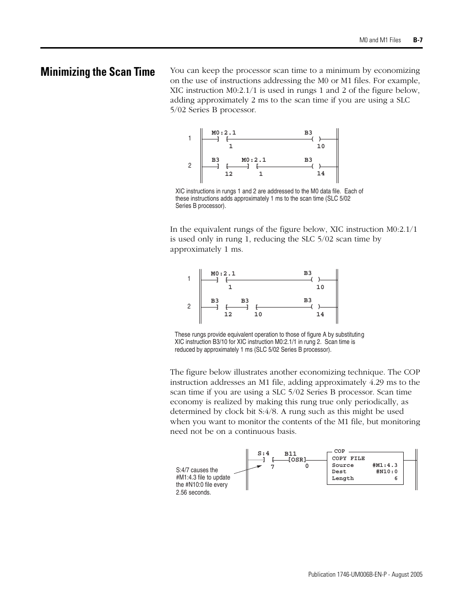 Minimizing the scan time | Rockwell Automation 1746-HSCE,D17466.5 High-Speed Counter Module User Manual | Page 161 / 183