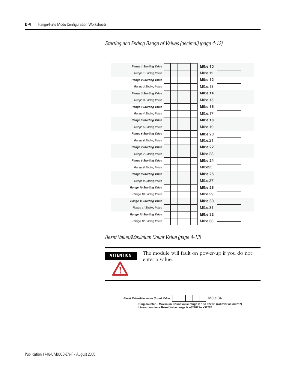 Rockwell Automation 1746-HSCE,D17466.5 High-Speed Counter Module User Manual | Page 168 / 183