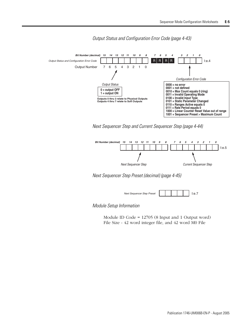 Rockwell Automation 1746-HSCE,D17466.5 High-Speed Counter Module User Manual | Page 175 / 183