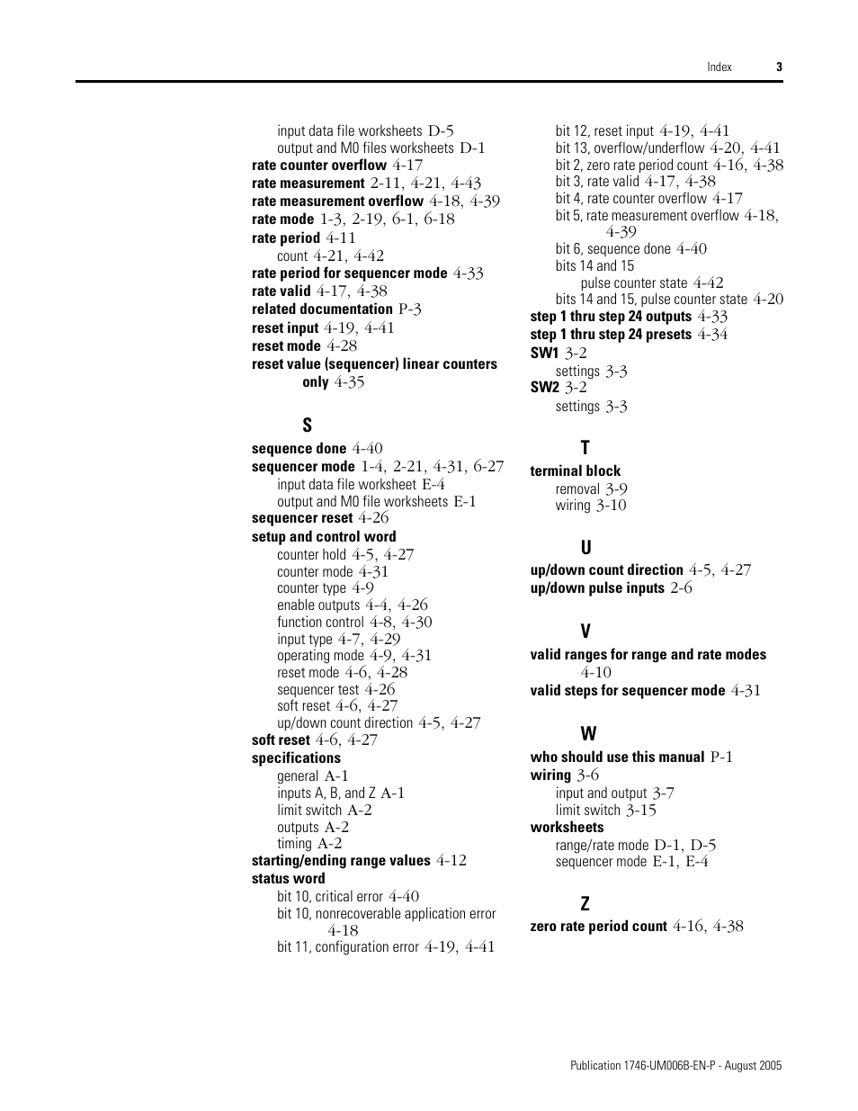 Rockwell Automation 1746-HSCE,D17466.5 High-Speed Counter Module User Manual | Page 181 / 183