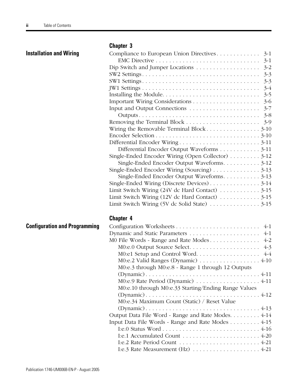 Rockwell Automation 1746-HSCE,D17466.5 High-Speed Counter Module User Manual | Page 6 / 183