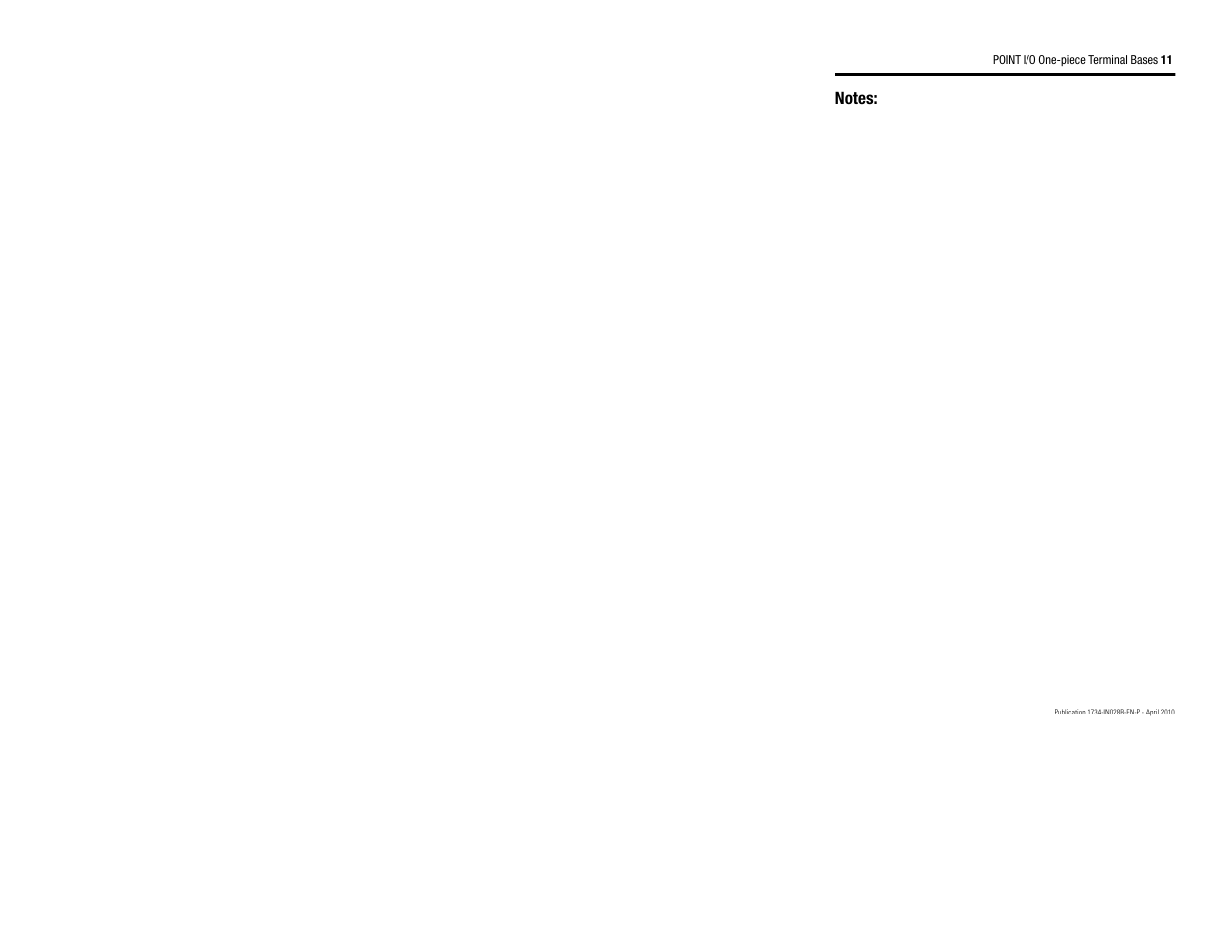 Rockwell Automation 1734-TOP_TOPS_TOP3_TOP3S Point I/O Terminal Base Installation Instructions User Manual | Page 11 / 12