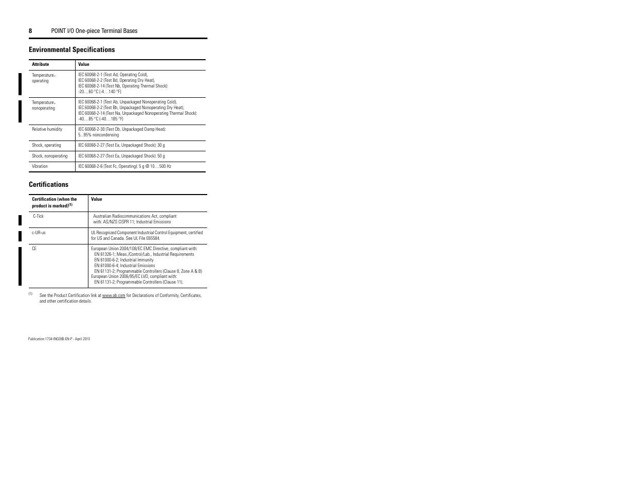 Rockwell Automation 1734-TOP_TOPS_TOP3_TOP3S Point I/O Terminal Base Installation Instructions User Manual | Page 8 / 12