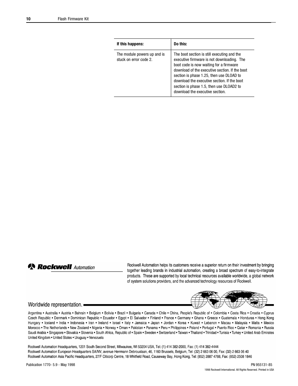 Back cover | Rockwell Automation F1770-KFC(D)15 INSTL INSTR FLASH FIRMWARE KIT User Manual | Page 10 / 10